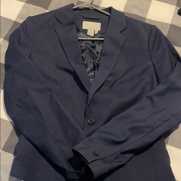 H&m womens blazer navy blue - Picture 1 of 3